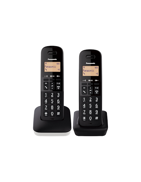 TELEFONI CORDLESS: vendita online Panasonic KX-TGB612JT Telefono DECT Identificatore di chiamata Nero, Bianco in offerta