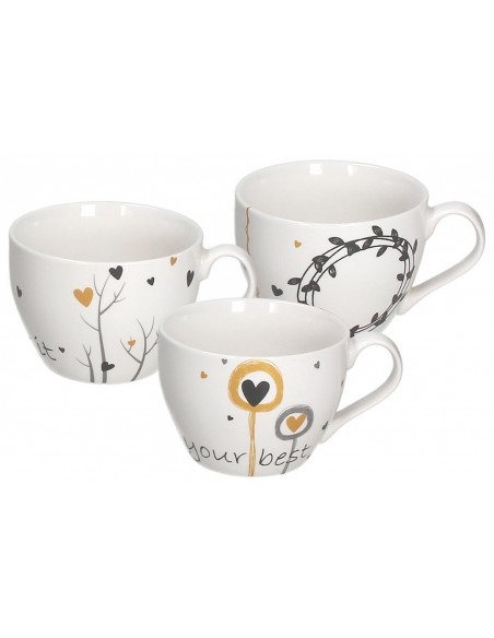ACCESSORI PER LA TAVOLA: vendita online Tognana Porcellane IR617405563 tazza Multicolore Universale 3 pz in offerta