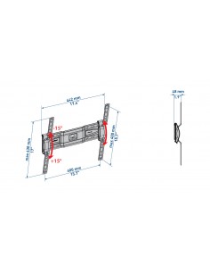 SUPPORTI TV: vendita online Meliconi CME ET400 165,1 cm (65") Nero in offerta 2