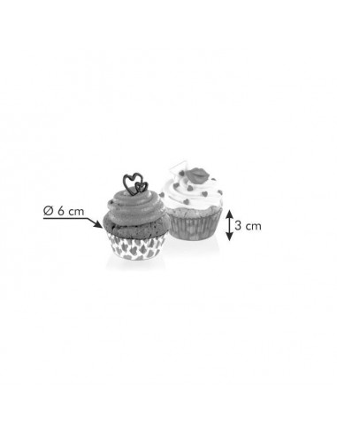 ACCESSORI PER LA TAVOLA: vendita online Tescoma 630611 stampo da forno Tazze per cupcake/muffin 60 pz in offerta