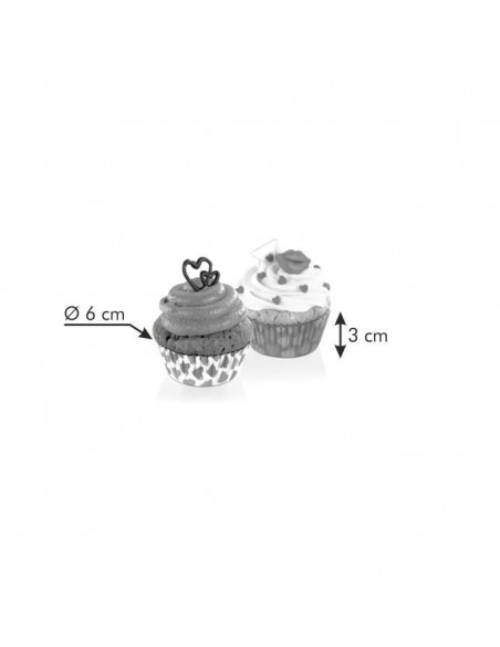ACCESSORI PER LA TAVOLA: vendita online Tescoma 630611 stampo da forno Tazze per cupcake/muffin 60 pz in offerta