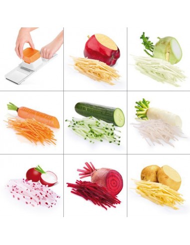 ACCESSORI PER LA TAVOLA: vendita online Tescoma 643854 grattugia e spiralizzatore manuali Grattugia piatta Arancione, Bianco ...