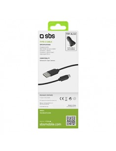 CAVI E ADATTATORI: vendita online SBS TECABLETC220K CAVO TYPE C 2.0 2 METRI NERO in offerta 2