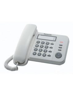 TELEFONI CON FILO: vendita online Panasonic KX-TS520EX1W telefono Identificatore di chiamata Bianco in offerta