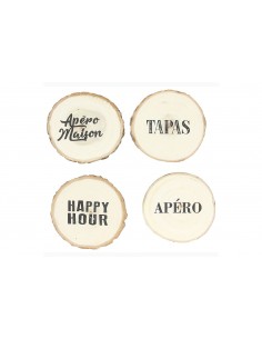ACCESSORI PER LA TAVOLA: vendita online Tognana Porcellane TW859SB2601 sottobicchiere Legno 4 Rotondo in offerta
