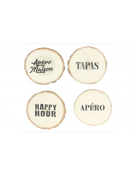 ACCESSORI PER LA TAVOLA: vendita online Tognana Porcellane TW859SB2601 sottobicchiere Legno 4 Rotondo in offerta