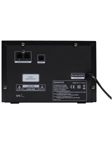 MINI E MICRO HI-FI: vendita online Kenwood Electronics M-420DAB set audio da casa Microsistema audio per la casa 14 W Nero in...