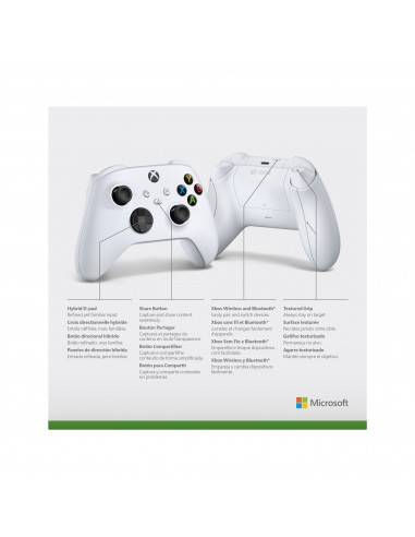 ACCESSORI XBOX SERIES: vendita online Microsoft Xbox Wireless Controller Bianco Bluetooth Gamepad Analogico/Digitale Android,...