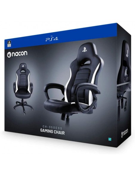 ACCESSORI PS4: vendita online NACON CH-350ESS Sedia per gaming universale Seduta imbottita Nero, Bianco in offerta