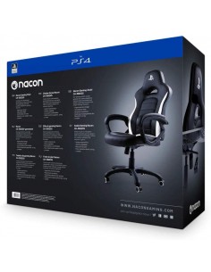 ACCESSORI PS4: vendita online NACON CH-350ESS Sedia per gaming universale Seduta imbottita Nero, Bianco in offerta 2