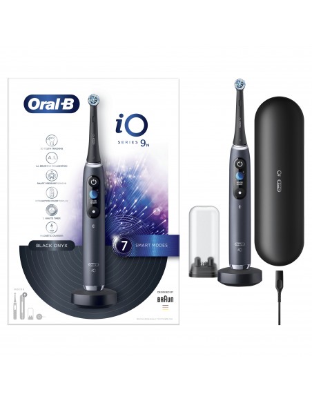 SPAZZOLINI ELETTRICI: vendita online ORAL B POWER IO9S SERIES BLACK ONYX RIMOTORE DI PLACCA in offerta
