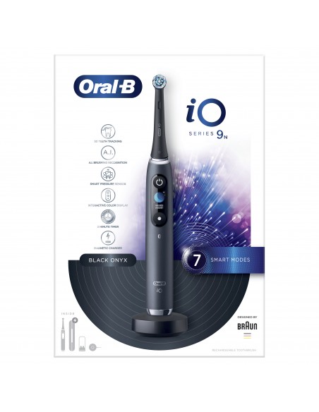 SPAZZOLINI ELETTRICI: vendita online ORAL B POWER IO9S SERIES BLACK ONYX RIMOTORE DI PLACCA in offerta