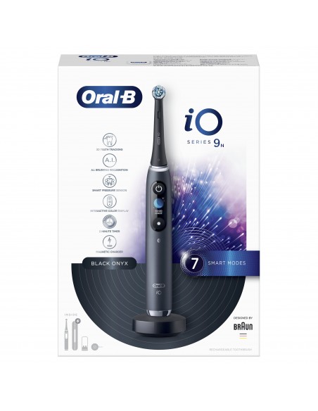 SPAZZOLINI ELETTRICI: vendita online ORAL B POWER IO9S SERIES BLACK ONYX RIMOTORE DI PLACCA in offerta