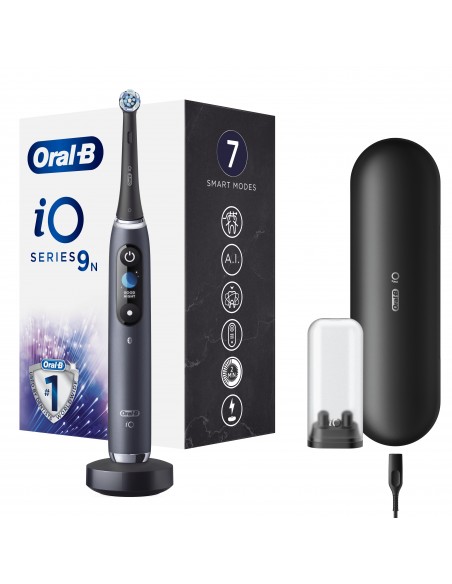 SPAZZOLINI ELETTRICI: vendita online ORAL B POWER IO9S SERIES BLACK ONYX RIMOTORE DI PLACCA in offerta