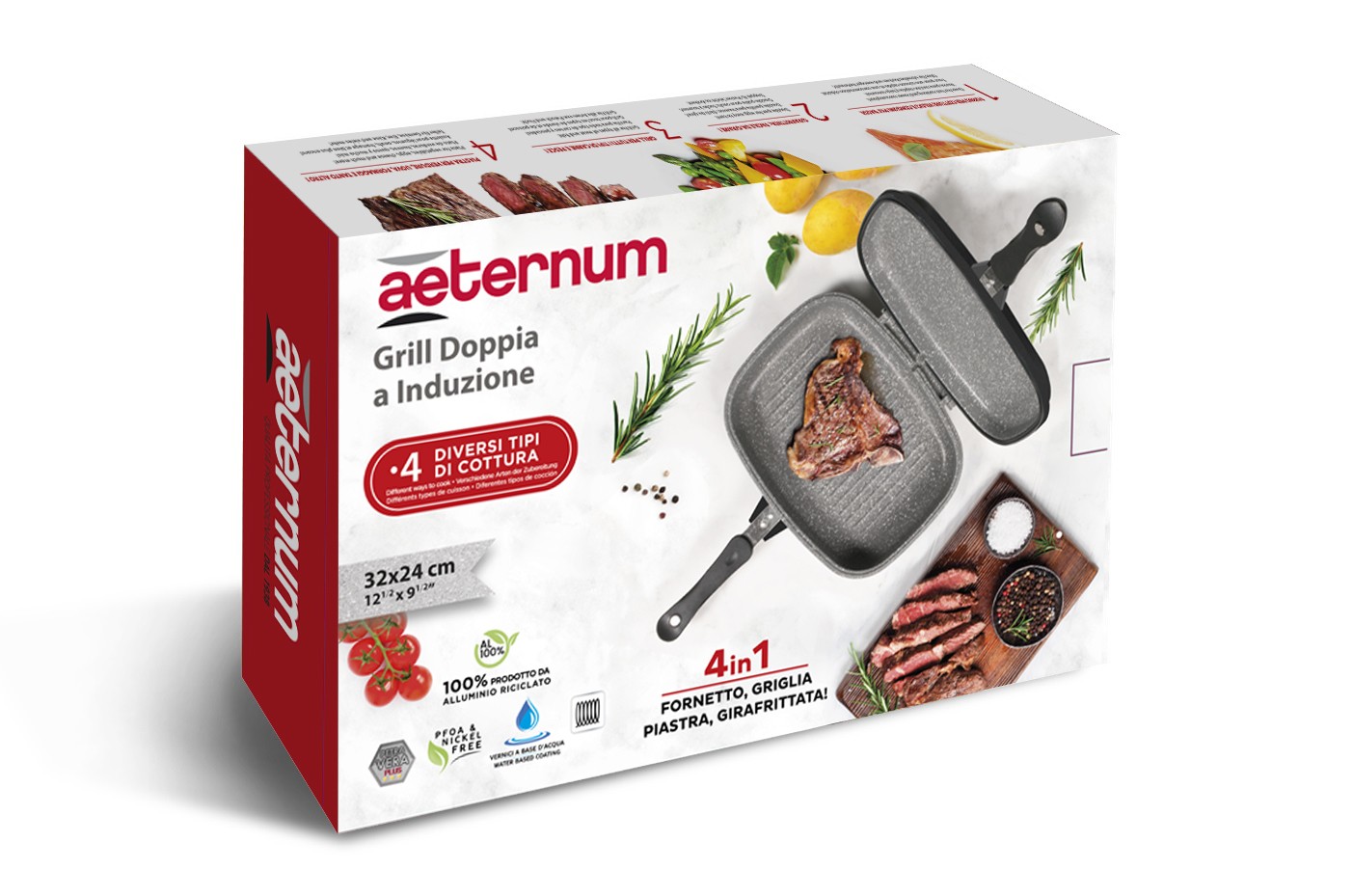 Aeternum Grill Doppia a Induzione in offerta su Overly