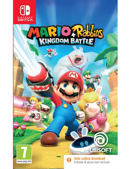 GIOCHI SWITCH: vendita online Ubisoft Mario + Rabbids Kingdom Battle, Code in Box, ITA Nintendo Switch in offerta