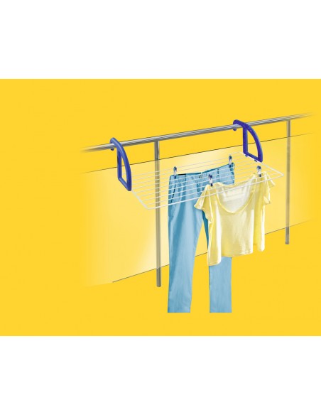 STENDIBIANCHERIA: vendita online Leifheit Classic 70 Griglia montata a muro Blu, Bianco in offerta