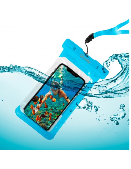 COVER E CUSTODIE SMARTPHONE: vendita online Celly SPLASHBAG20LB custodia per cellulare 16,5 cm (6.5") Cover Blu in offerta