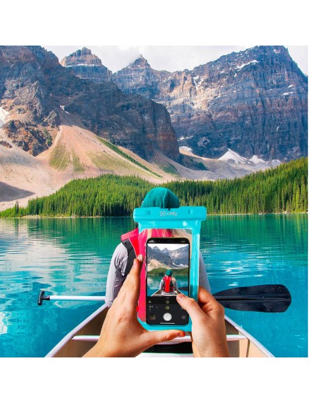 COVER E CUSTODIE SMARTPHONE: vendita online Celly SPLASHBAG20LB custodia per cellulare 16,5 cm (6.5") Cover Blu in offerta