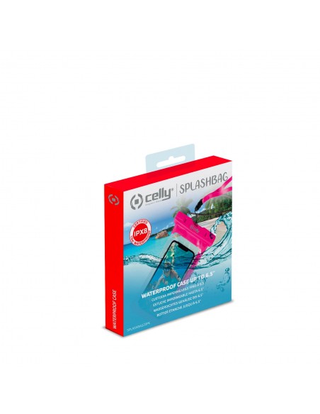 COVER E CUSTODIE SMARTPHONE: vendita online Celly SPLASHBAG20PK custodia per cellulare 16,5 cm (6.5") Cover Rosa in offerta