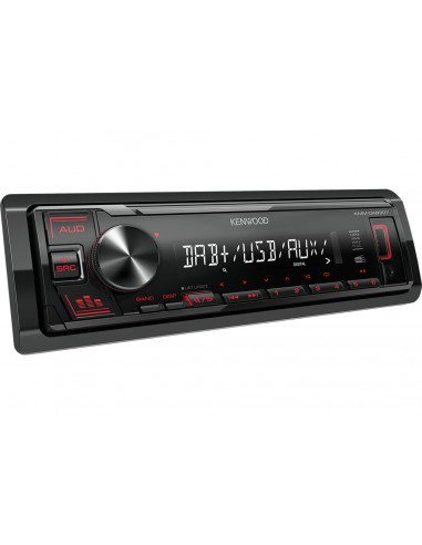 AUTORADIO: vendita online Kenwood KMM-DAB307 Ricevitore multimediale per auto Nero 200 W in offerta