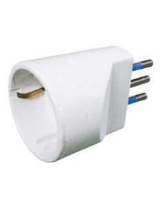 MATERIALE ELETTRICO: vendita online NOVA LINE CE14 adattatore per presa di corrente Tipo L (IT) Tipo F Bianco in offerta