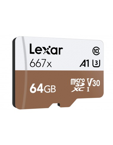 SCHEDE DI MEMORIA: vendita online Lexar Professional 667x microSDXC UHS-I Card memoria flash 64 GB Classe 10 in offerta