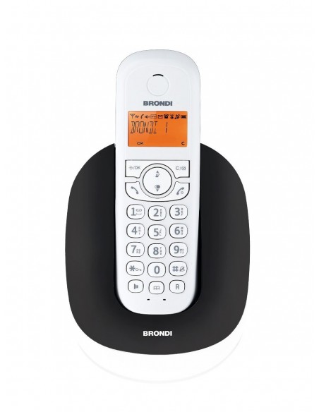 TELEFONI CORDLESS: vendita online Brondi Manta Telefono DECT Identificatore di chiamata Nero, Bianco in offerta
