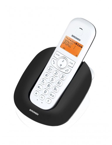 TELEFONI CORDLESS: vendita online Brondi Manta Telefono DECT Identificatore di chiamata Nero, Bianco in offerta