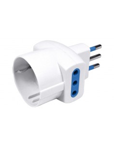 MATERIALE ELETTRICO: vendita online NOVA LINE CE937C adattatore per presa di corrente Tipo L (IT) Tipo L (IT) + Tipo F Bianco...