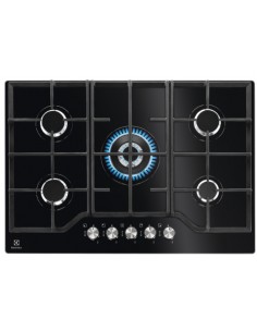 PIANI COTTURA A GAS: vendita online Electrolux EGG7536K Nero Da incasso 74 cm Gas 5 Fornello(i) in offerta