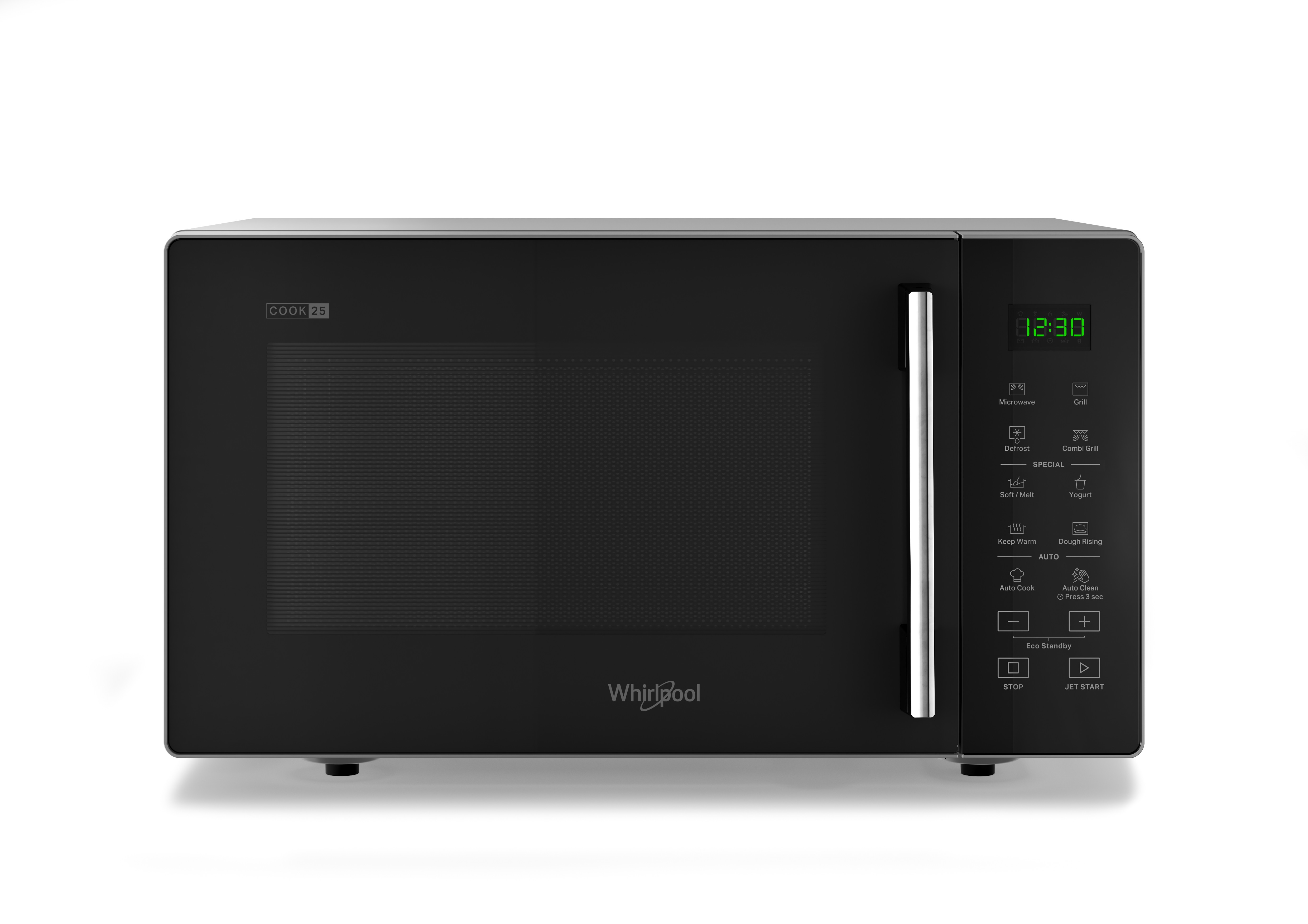 Whirlpool Microonde con Grill LED Nero Libera Installazione in offe