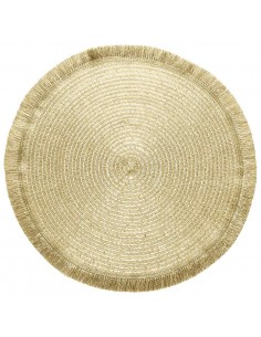 ACCESSORI PER LA TAVOLA: vendita online Tognana Porcellane Lurex tovaglietta Rotondo Oro 1 pz in offerta