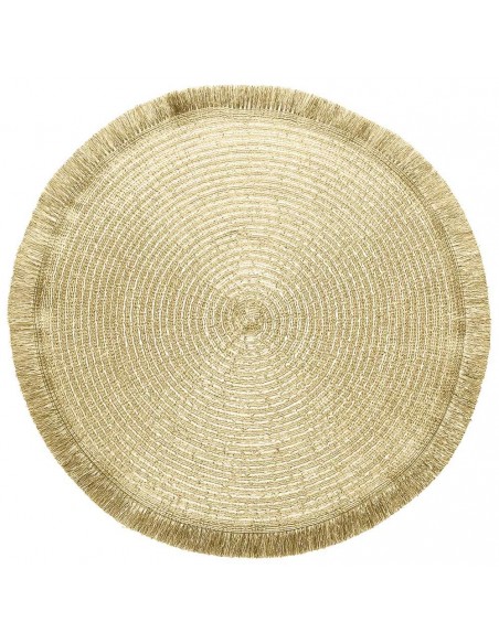 ACCESSORI PER LA TAVOLA: vendita online Tognana Porcellane Lurex tovaglietta Rotondo Oro 1 pz in offerta