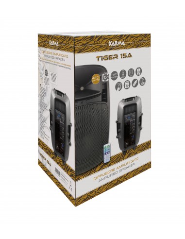 DIFFUSORI AMPLIFICATI: vendita online Karma Italiana Tiger 15A Sistema PA indipendente 205 W Nero in offerta