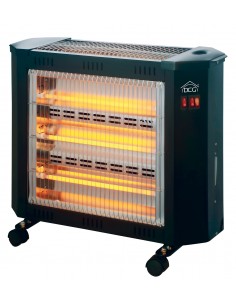 STUFE: vendita online DCG Eltronic SA9624 stufetta elettrica Interno Nero 2000 W Riscaldatore di ambienti elettrico al quarzo...