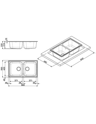 LAVELLI: vendita online Smeg LZ862P lavello Sintetico in offerta