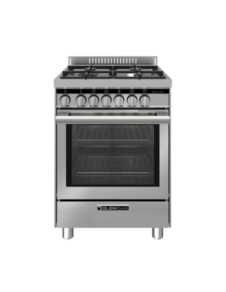 CUCINE CON FORNO ELETTRICO: vendita online Glem Gas ST664MI cucina Stainless steel A+ in offerta