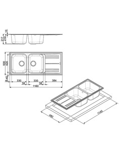 LAVELLI: vendita online Smeg LZ116P lavello Sintetico in offerta 2
