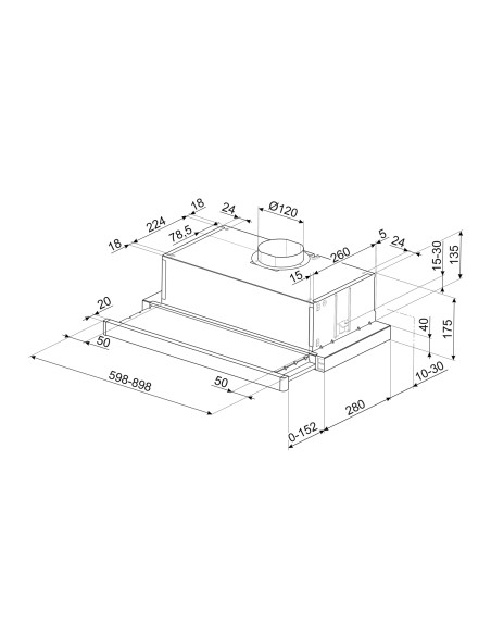 CAPPE: vendita online Smeg KSET91E2 cappa aspirante Integrato Argento 310 m³/h D in offerta