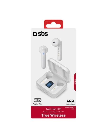 AURICOLARI E VIVAVOCE: vendita online SBS Twin Hop - Auricolari True Wireless Stereo con custodia e display LCD in offerta