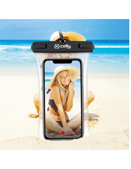 COVER E CUSTODIE SMARTPHONE: vendita online Celly Touchbag Nero, Trasparente in offerta