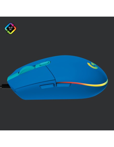ACCESSORI GIOCHI PC: vendita online Logitech G G203 Lightsync mouse USB tipo A 8000 DPI in offerta