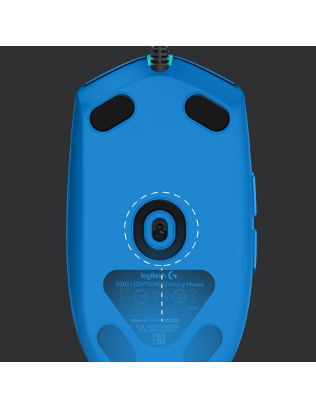 ACCESSORI GIOCHI PC: vendita online Logitech G G203 Lightsync mouse USB tipo A 8000 DPI in offerta