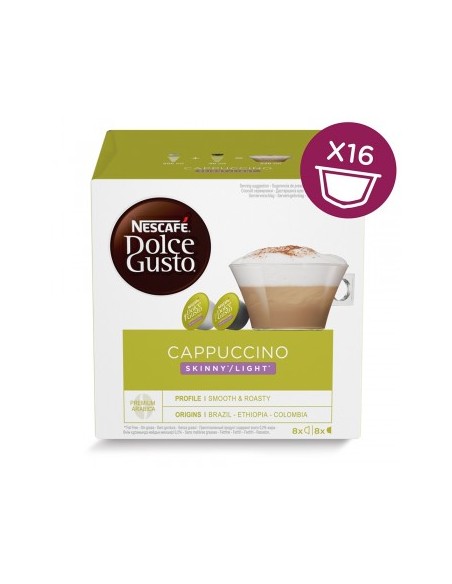 CAPSULE CAFFE': vendita online Nescafé Dolce Gusto Cappuccino Skinny / Light Capsule caffè 16 pz in offerta