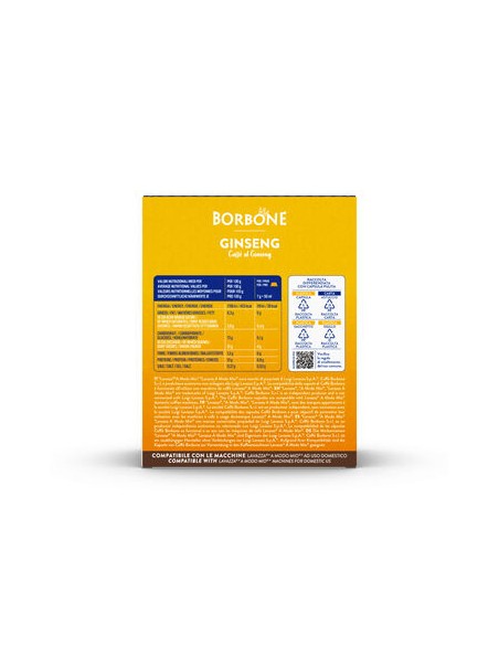 CAPSULE CAFFE': vendita online Caffè Borbone Capsule per Lavazza Ginseng 16 pz in offerta