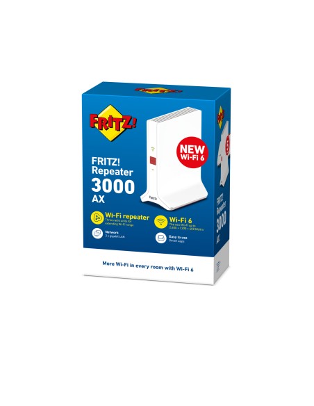 MODEM ROUTER: vendita online FRITZ!Repeater FRITZ REPEATER 3000 AX INTERNATIONAL 2400 Mbit/s Bianco in offerta