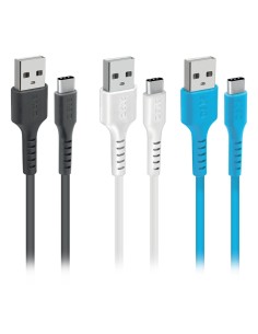 CAVI E ADATTATORI: vendita online SBS TEKITUSBC3X1WBK cavo USB 1,2 m USB 2.0 USB C USB A Nero, Blu, Bianco in offerta