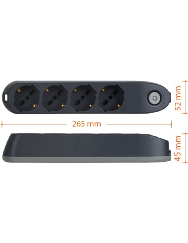 MATERIALE ELETTRICO: vendita online bticino Poker prolunghe e multiple 1,5 m 4 presa(e) AC Interno Grigio in offerta