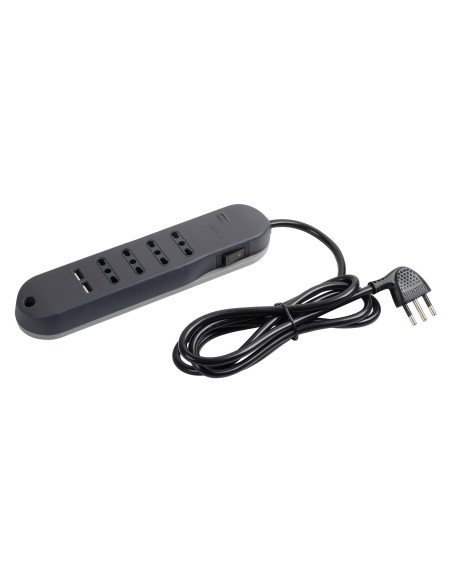 MATERIALE ELETTRICO: vendita online bticino Slim prolunghe e multiple 1,5 m 4 presa(e) AC Interno Grigio in offerta